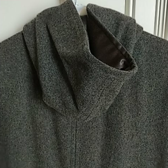 Column style wool coat in charcoal, le chateau, s - Picture 3 of 4